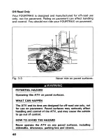 Предварительный просмотр 54 страницы Honda 1993 TRX300 FW Owner'S Manual