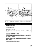 Предварительный просмотр 69 страницы Honda 1993 TRX300 FW Owner'S Manual