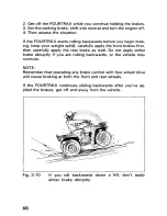 Предварительный просмотр 74 страницы Honda 1993 TRX300 FW Owner'S Manual