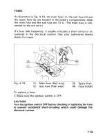 Предварительный просмотр 119 страницы Honda 1993 TRX300 FW Owner'S Manual