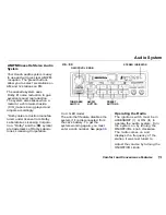 Предварительный просмотр 75 страницы Honda 1994 Accord Wagon Reference Owner'S Manual