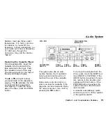 Предварительный просмотр 79 страницы Honda 1994 Accord Wagon Reference Owner'S Manual