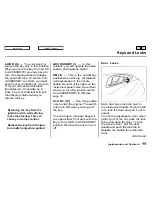 Предварительный просмотр 50 страницы Honda 1994 Civic Online Reference Owner'S Manual