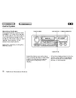 Предварительный просмотр 73 страницы Honda 1994 Civic Online Reference Owner'S Manual