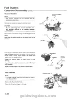 Предварительный просмотр 84 страницы Honda 1994 GoldWing GL1500 Service Manual