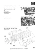 Предварительный просмотр 246 страницы Honda 1994 GoldWing GL1500 Service Manual