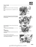 Предварительный просмотр 274 страницы Honda 1994 GoldWing GL1500 Service Manual