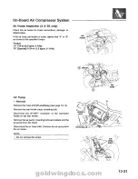 Предварительный просмотр 327 страницы Honda 1994 GoldWing GL1500 Service Manual