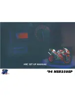 Honda 1994 NSR 250 SP Setup Manual предпросмотр