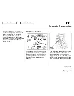 Preview for 111 page of Honda 1994 Prelude Online Reference Owner'S Manual