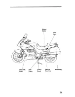 Предварительный просмотр 13 страницы Honda 1995 Police ST1100 Owner'S Manual