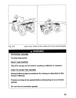 Предварительный просмотр 67 страницы Honda 1995 TRX 400 FW Owner'S Manual