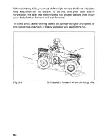 Предварительный просмотр 70 страницы Honda 1995 TRX 400 FW Owner'S Manual