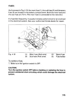 Preview for 120 page of Honda 1995 TRX300 Owner'S Manual