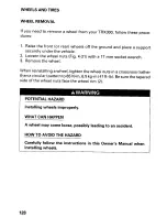 Preview for 133 page of Honda 1995 TRX300 Owner'S Manual