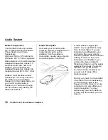 Предварительный просмотр 70 страницы Honda 1996 Accord Wagon Owner'S Manual