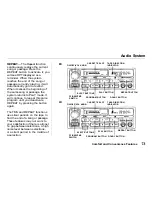 Предварительный просмотр 73 страницы Honda 1996 Accord Wagon Owner'S Manual