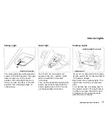 Предварительный просмотр 71 страницы Honda 1996 Accord Owner'S Manual