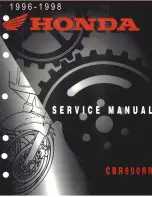 Предварительный просмотр 1 страницы Honda 1996 CBR900RR Service Manual