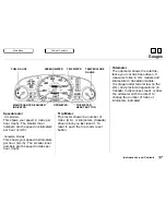 Предварительный просмотр 38 страницы Honda 1996 Odyssey Owner'S Manual