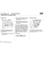 Предварительный просмотр 67 страницы Honda 1996 Odyssey Owner'S Manual