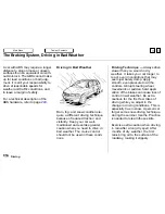 Предварительный просмотр 126 страницы Honda 1996 Odyssey Owner'S Manual