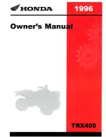 Honda 1996 TRX400 Owner'S Manual предпросмотр