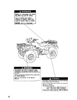 Предварительный просмотр 13 страницы Honda 1996 TRX400 Owner'S Manual