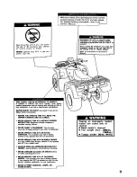 Предварительный просмотр 14 страницы Honda 1996 TRX400 Owner'S Manual