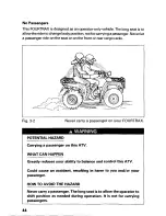 Предварительный просмотр 49 страницы Honda 1996 TRX400 Owner'S Manual