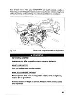 Предварительный просмотр 52 страницы Honda 1996 TRX400 Owner'S Manual