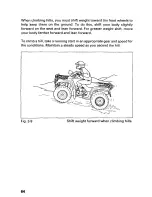 Предварительный просмотр 69 страницы Honda 1996 TRX400 Owner'S Manual