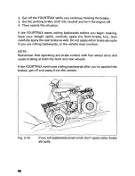 Предварительный просмотр 71 страницы Honda 1996 TRX400 Owner'S Manual