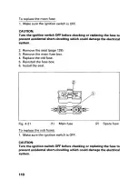 Предварительный просмотр 115 страницы Honda 1996 TRX400 Owner'S Manual