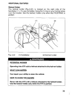 Preview for 37 page of Honda 1997 Fourtrax TRX250 Owner'S Manual