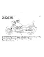 Предварительный просмотр 3 страницы Honda 1997 GL1500C Valkirie Owner'S Manual