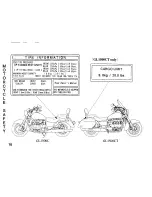 Предварительный просмотр 18 страницы Honda 1997 GL1500C Valkirie Owner'S Manual