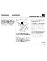 Предварительный просмотр 16 страницы Honda 1997 Odyssey Owner'S Manual