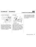 Предварительный просмотр 42 страницы Honda 1997 Odyssey Owner'S Manual