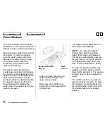 Предварительный просмотр 63 страницы Honda 1997 Odyssey Owner'S Manual