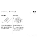 Предварительный просмотр 72 страницы Honda 1997 Odyssey Owner'S Manual