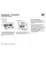 Предварительный просмотр 76 страницы Honda 1997 Odyssey Owner'S Manual