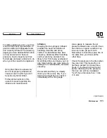 Предварительный просмотр 170 страницы Honda 1997 Odyssey Owner'S Manual