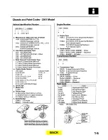 Предварительный просмотр 6 страницы Honda 1998-2002 Accord Service Manual