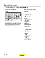 Предварительный просмотр 17 страницы Honda 1998-2002 Accord Service Manual