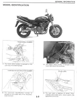 Предварительный просмотр 7 страницы Honda 1998 CB600Fw Shop Manual