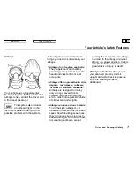 Предварительный просмотр 8 страницы Honda 1998 Odyssey Owner'S Manual