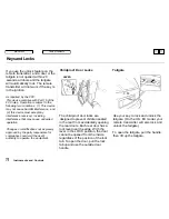 Предварительный просмотр 73 страницы Honda 1998 Odyssey Owner'S Manual