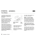 Предварительный просмотр 83 страницы Honda 1998 Odyssey Owner'S Manual