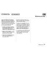 Предварительный просмотр 160 страницы Honda 1998 Odyssey Owner'S Manual